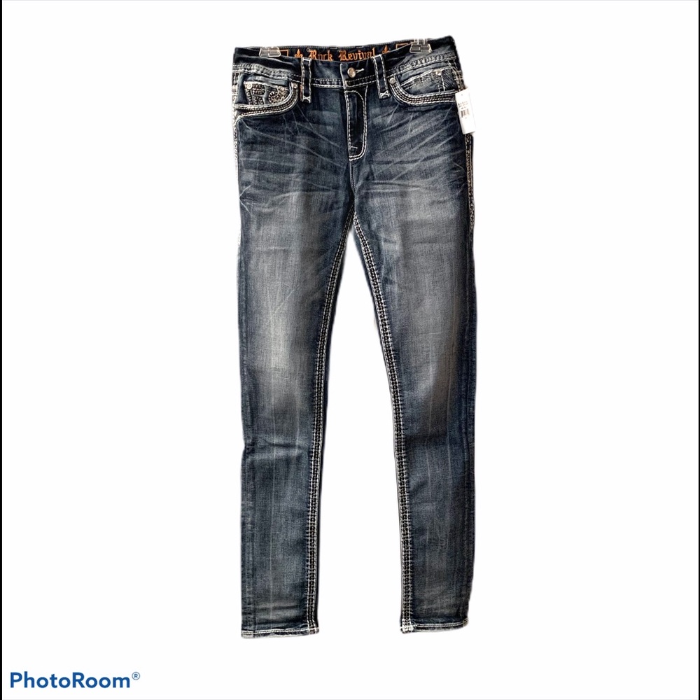 Rock Revival Easy Skinny Rima Jeans - Size 28 (6)